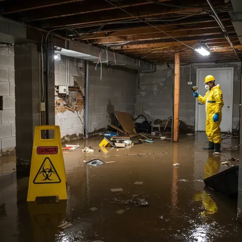 Flooded Basement Electrical Hazard in Finney County, KS Property