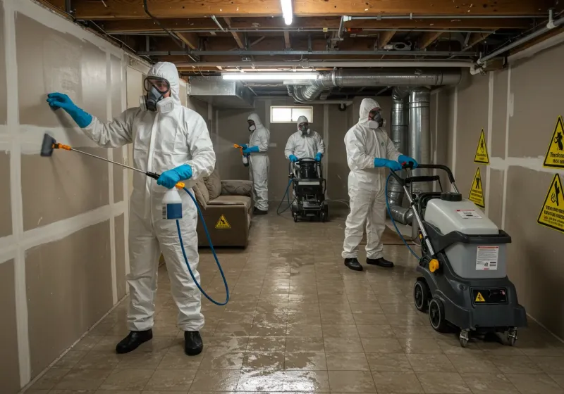 Basement Moisture Removal and Structural Drying process in Finney County, KS